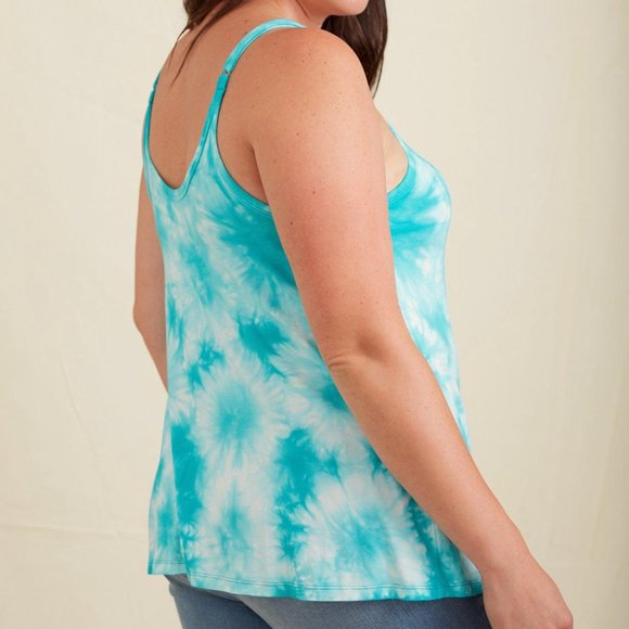 NWT Torrid Dynasty Green Tie-Dye Super Soft Swing Cami - Picture 2 of 13